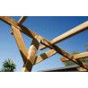 Pérgola madera 300x250 cm. Postes 7x7cm