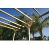 Pérgola madera 300x250 cm. Postes 7x7cm