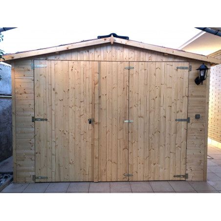 Garage on bois Mikhail II, 19 mm, 3x6 m, 18m²