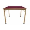 Pergola couverte 300x300cm. Poteaux 10x10cm. 3D