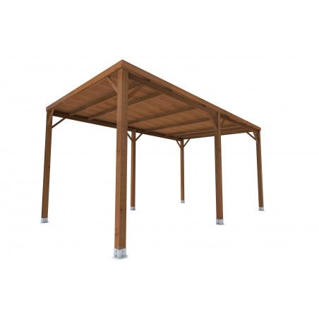 Pergola couverte 500x300cm. Poteaux 10x10cm