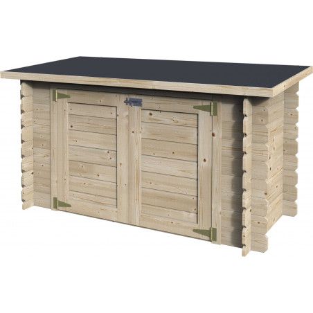 Armoire en bois, rangement piscine. 19 mm, 190 x 87 cm