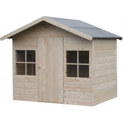 Maisonnette en bois pour enfant. Modèle Clara, 152 x 110 cm.