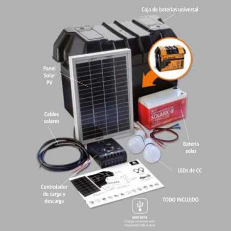 Kit solar 15W-12VCC