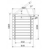 Dimensions de haut. Armoire d'extérieur.