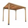 Pergola couverte 300x300cm. Poteaux 10x10cm