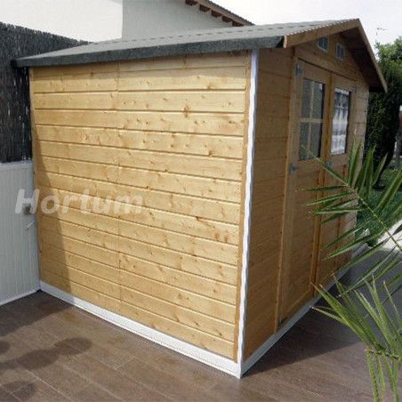 Abri de jardin en bois modèle Lode12 mm, 212 x 182 cm, 3.85 m²