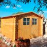 Abri de jardin en bois. Mirama.  côté latéral  7,24m²