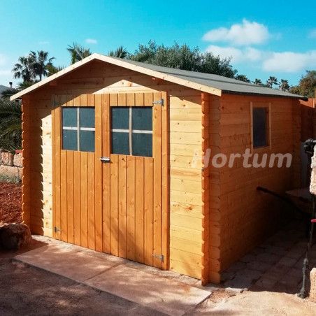 Abri de jardin en bois Décor et Jardin. modèle Mirama7,24m²