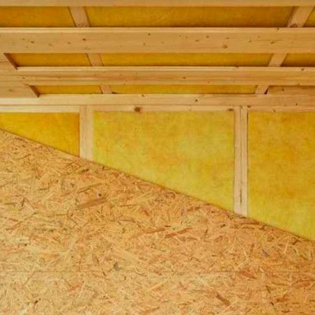 Details du revêtement à l'intérieur, panneaux OSB