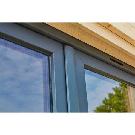 Porte en PVC du studio de jardin de 9.81m²