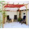 Pérgola de madera 300x250 cm. Postes 7x7cm | Hortum