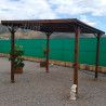 Pergola couverte 400x300cm. Poteaux 10x10cm