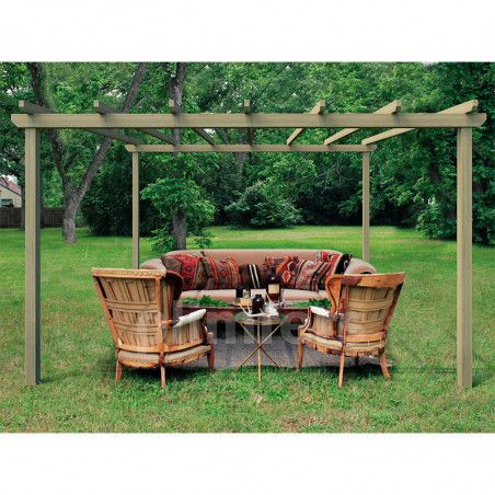 Pergola Bilbao. Poteaux 9,5x9,5cm