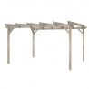 Pergola en bois Paula II 449x369cm. Postes 9x9 cm