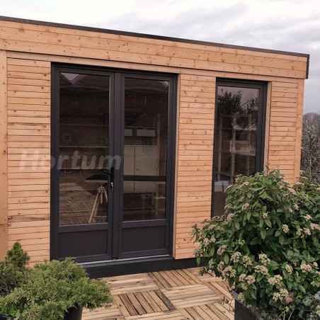 Baies vitrées studio jardin habitable 9.81m²