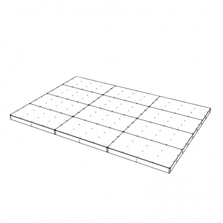 Plancher pour Studio 17 m² semi-habitable.