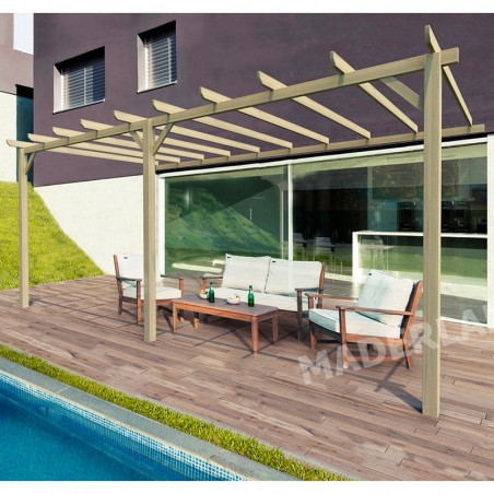 Pergola en bois massif traité autoclave Oviedo