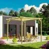 Pergola en bois Marbella. Poteaux 7x7cm