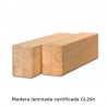 Madera Laminada. Pérgola Madera Santander. Postes 12x12cm