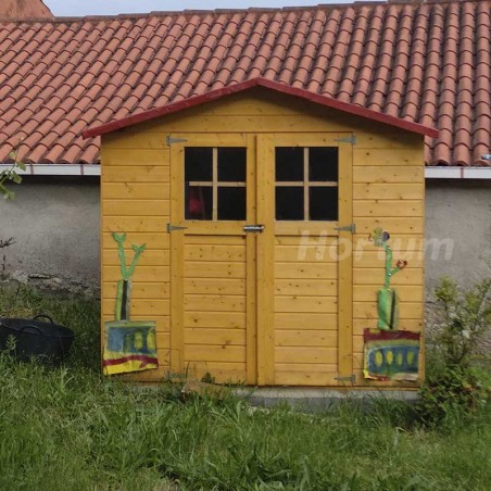 Abri de jardin en bois Lode. 212 x 182 cm