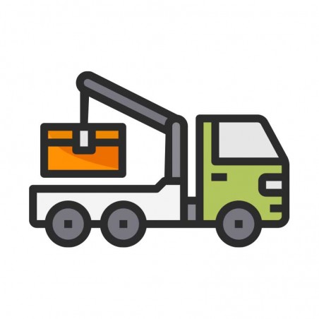 Service de déchargement par camion grue. Max 6 m