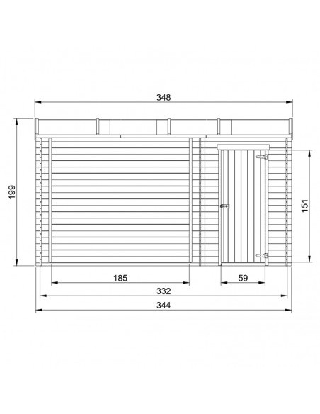 Abris Bucher 4.47m²