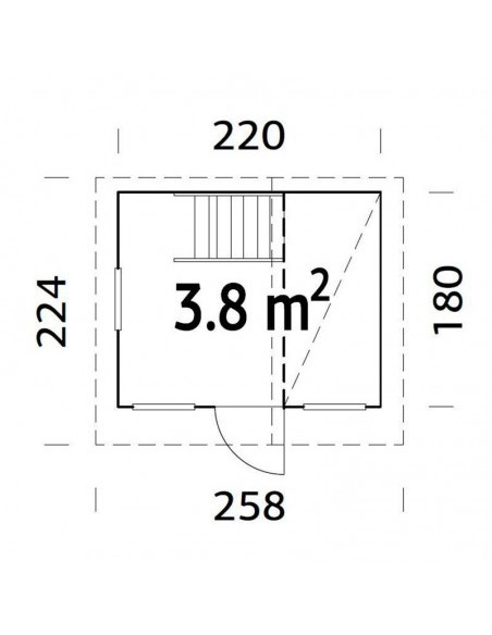 Maisonette Enfant 3.8m²