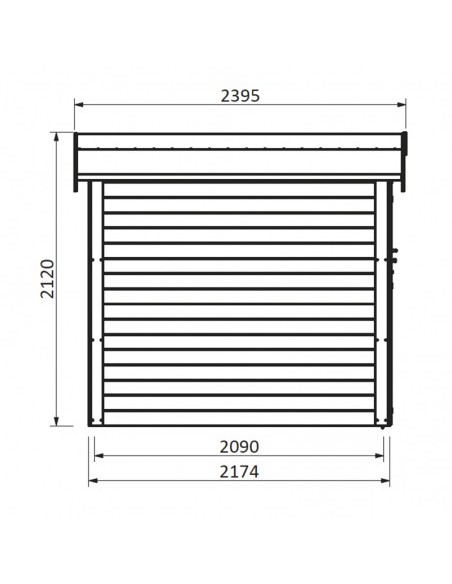 Abri Marly. 28 mm, 230 x 217 cm. 5 m²