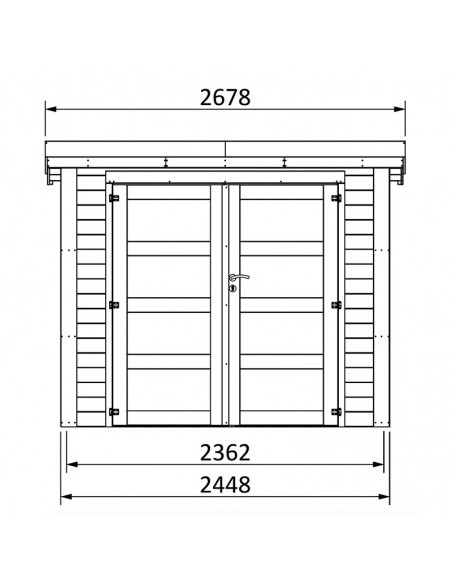 Abri Pico 28 mm, 245 x 220 cm. 5,4 m²