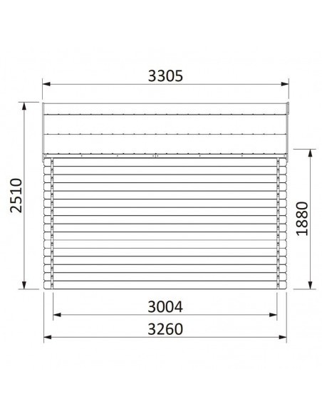 Frévent. 28 mm, 398 x 326 cm, 12,97m²