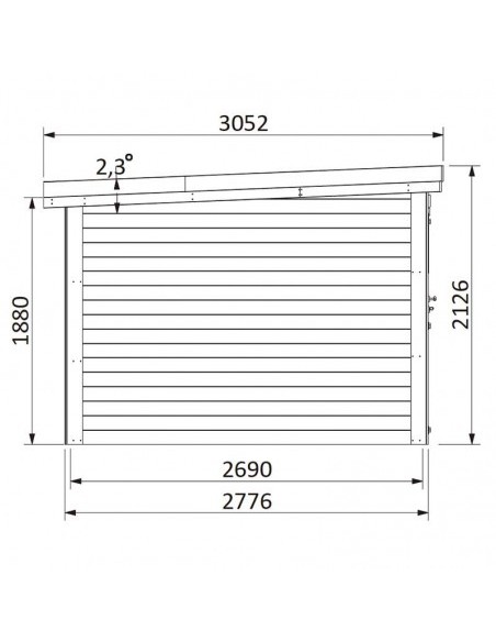 Abri Paco. 28 mm, 275 x 275 cm. 7,54 m²