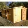 Garage on bois Mikhail II, 19 mm, 3x6 m, 18m²