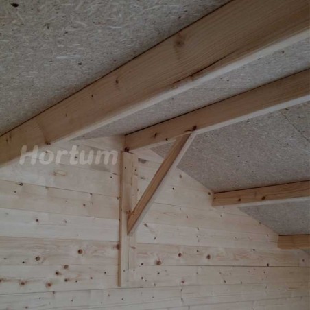 Abri de jardin en bois Floran 28 mm, 400 x 400, 15,84 m²