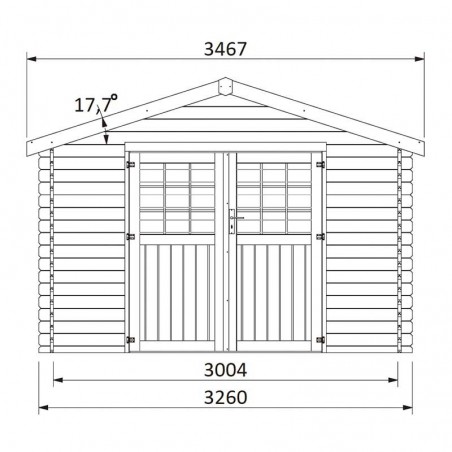 Abri Flovene. 28mm, 326x326cm. 10,63m²