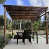 Pergola en bois 4x3 m. Poteaux 9x9 cm