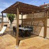 Pergola en bois 4x3 m. Poteaux 9x9 cm - Decor et jardin