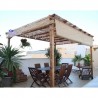 Pergola en bois 4x3 m. Poteaux 9x9 cm - Decor et jardin