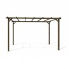 Pergola en bois 4x3 m. Poteaux 9x9 cm