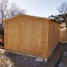 Garage en bois Mikhail II, 17 mm, 3x6 m, 18m² - M102