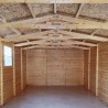 Garage en bois Mikhail II, 17 mm, 3x6 m, 18m² - M102
