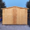 Garage en bois Mikhail II, 17 mm, 3x6 m, 18m² - M102