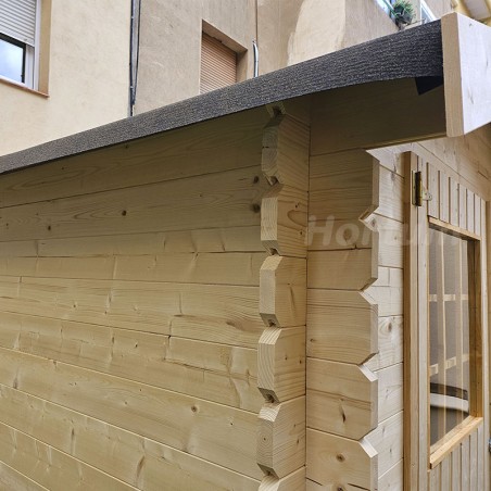 Abri en bois Flodova. 28 mm, 300 x 200 cm, 5.9 m²