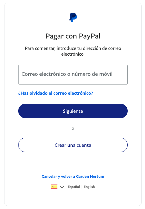 étapes du paiement paypal hortum